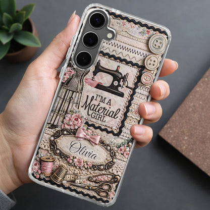 I'm A Material Girl Sewing Machine And Vintage Crafting Objects