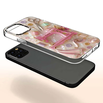 Creative Soul Finds Joy In Every Stitch Sewing Machine And Scissors - Personalized Clear Phone Case - HAND078_PHC