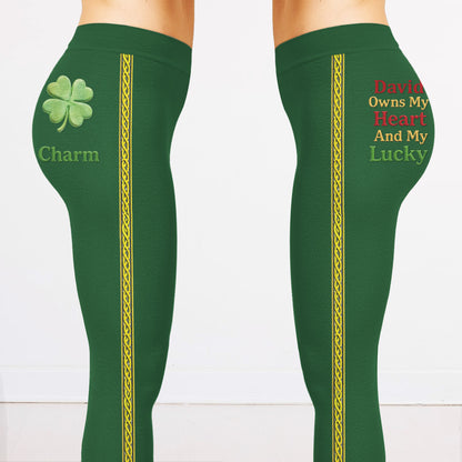 Owns My Heart And My Lucky Charm Four Leaf Clover