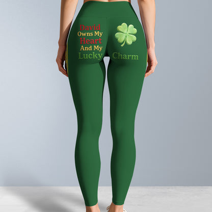 Owns My Heart And My Lucky Charm Four Leaf Clover