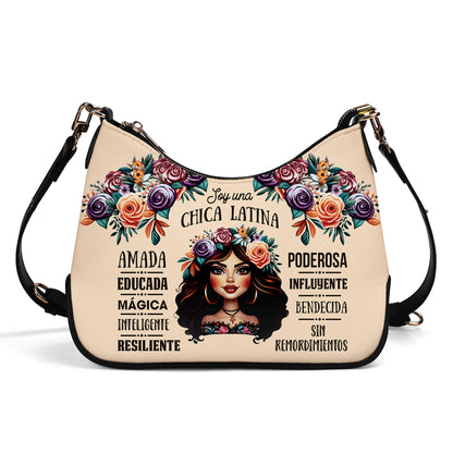 Chica Latina - Personalized Custom Chain Crossbody Handbag - HG02CH