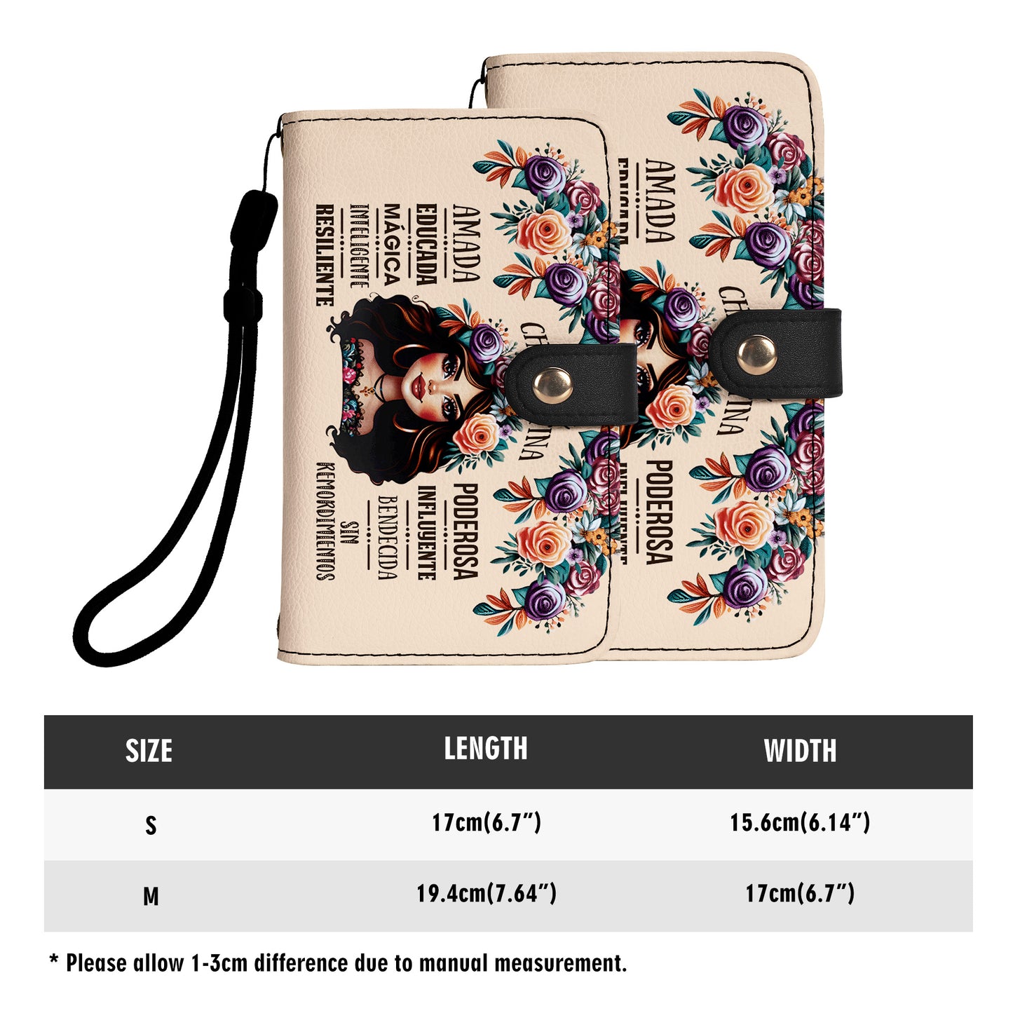 Soy Una Chica Latina - Cartera de cuero personalizada para teléfono - HG02PW