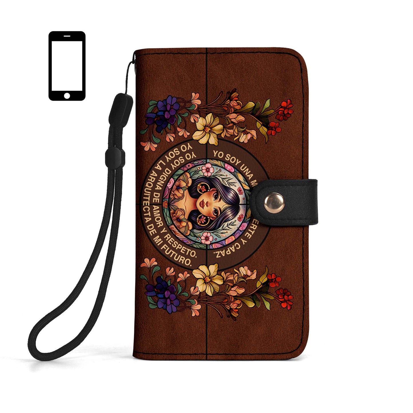 Yo Soy - Personalized Custom Phone Leather Wallet - HG08PW