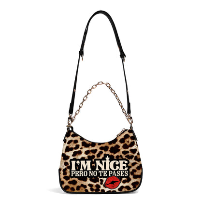 No Te Pases - Bolso bandolera con cadena personalizado - HG18CH