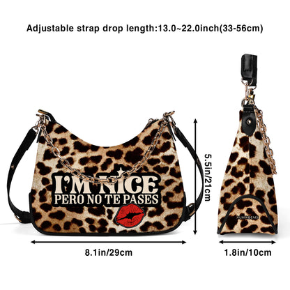 No Te Pases - Bolso bandolera con cadena personalizado - HG18CH