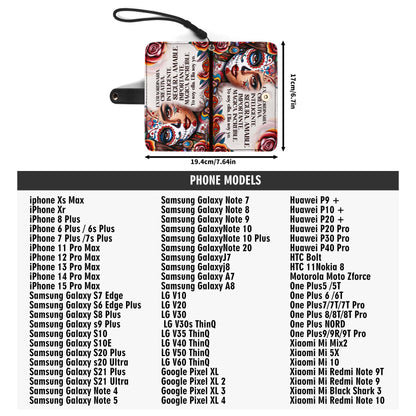 Ella Es - Personalized Custom Phone Leather Wallet - HG25PW