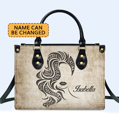 Bolso de mano de piel personalizado para chica latina - HG36