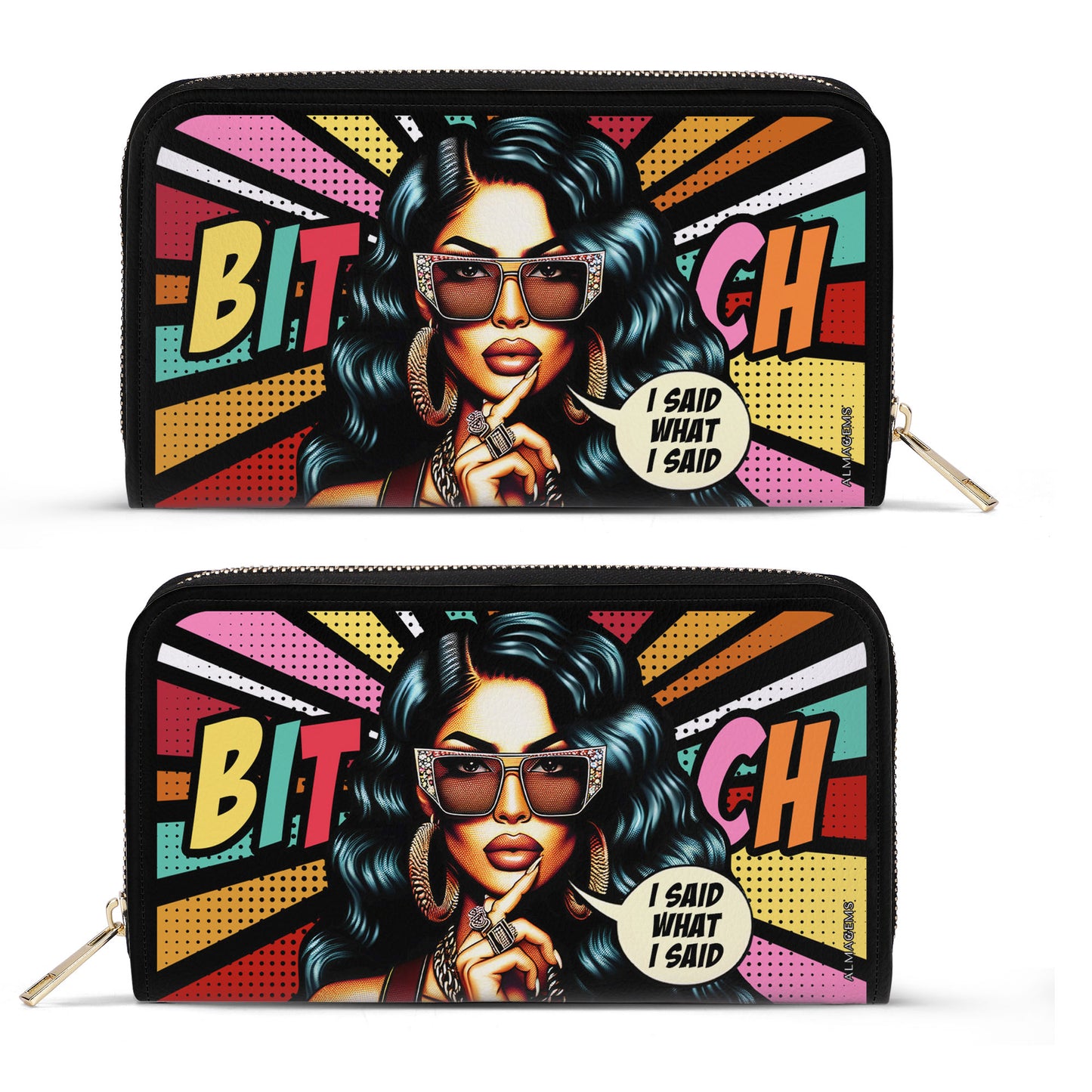 Dije lo que dije - Cartera de piel para mujer - HG39WL