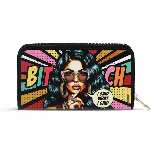 I Said What I Said - Women Leather Wallet - HG39WL