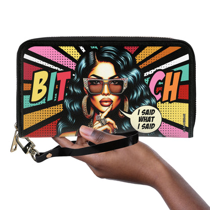 Dije lo que dije - Cartera de piel para mujer - HG39WL