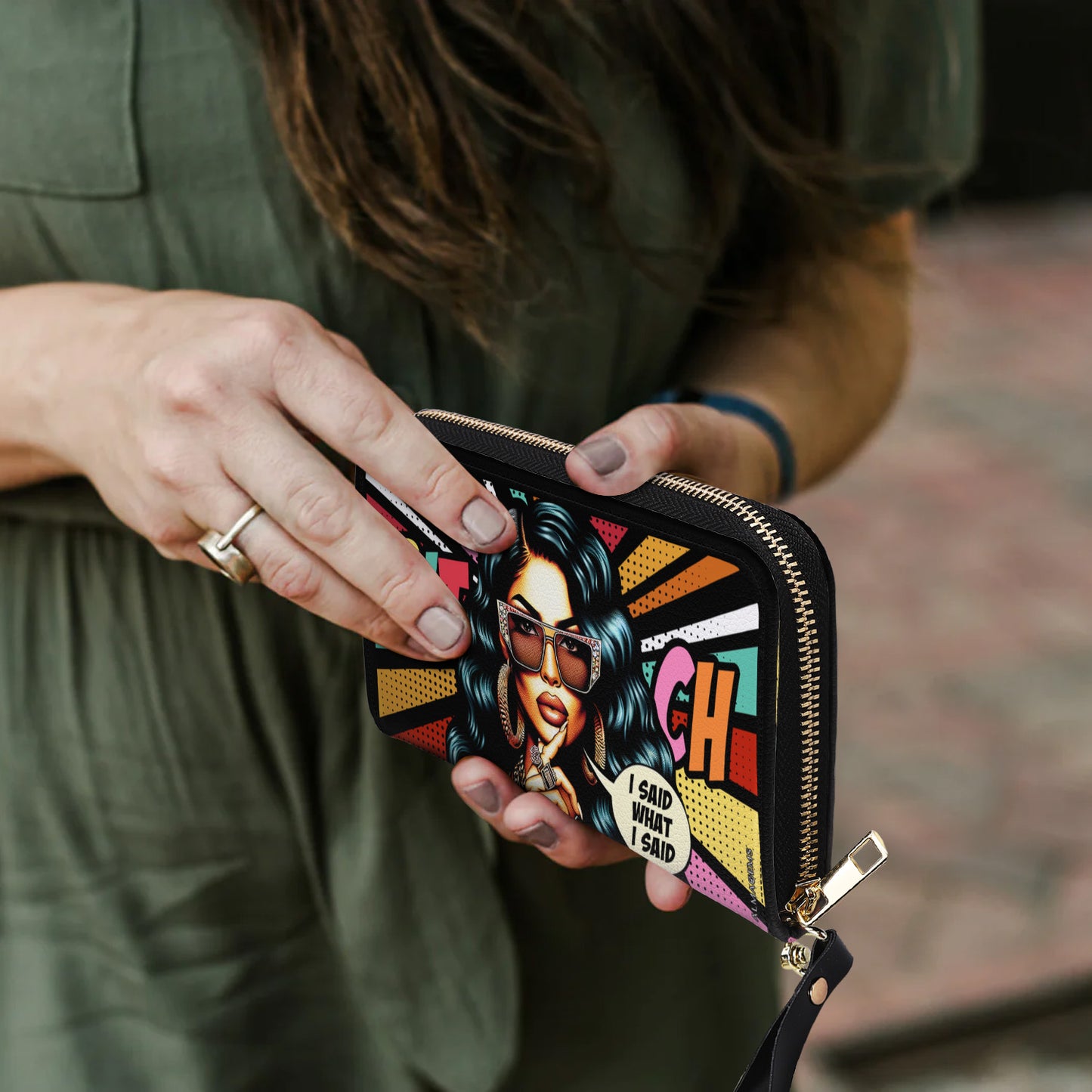 Dije lo que dije - Cartera de piel para mujer - HG39WL
