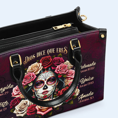 Dios Dice Que Eres - Bolso de cuero personalizado - HG63