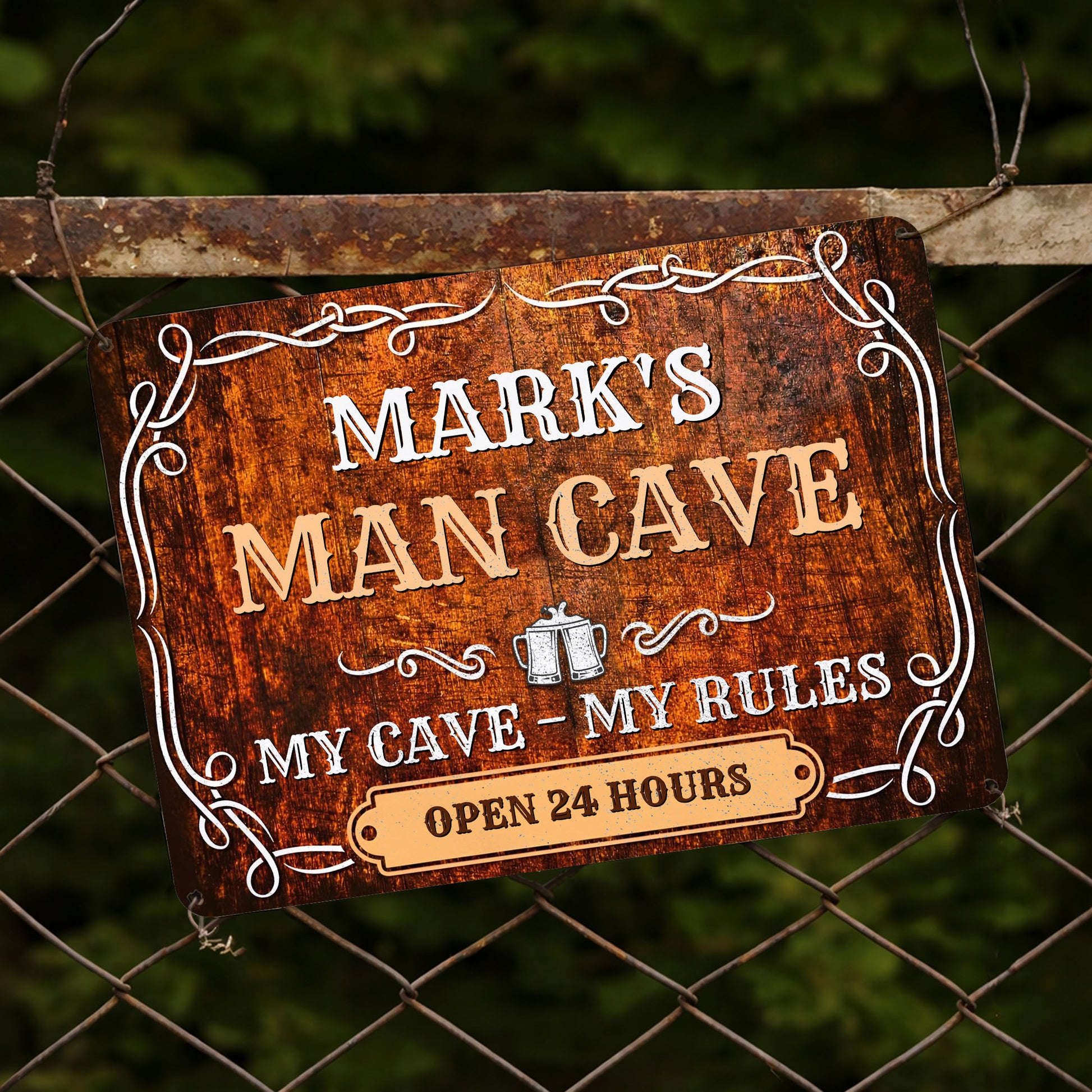 My Cave My Rules Open 24 Hours Man Cave
