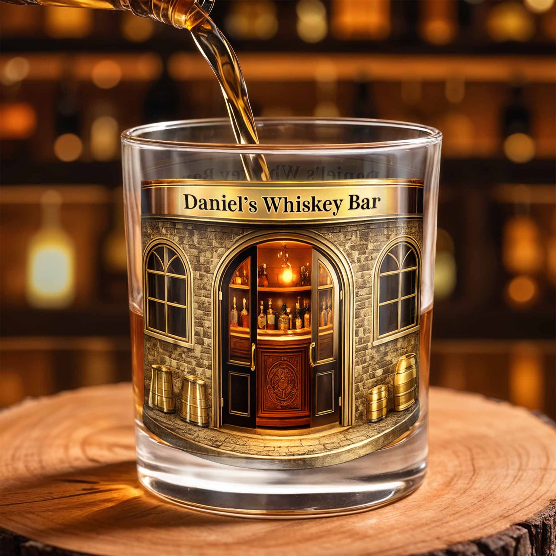 Relax At Your Personal Whiskey Bar Featuring A Classic Bar Design