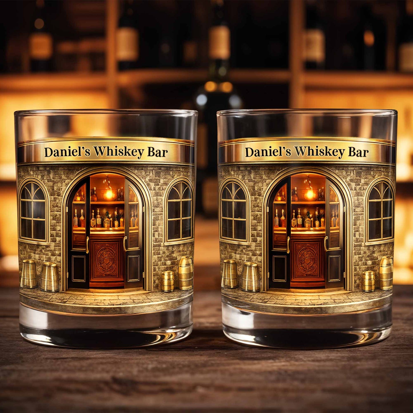 Relax At Your Personal Whiskey Bar Featuring A Classic Bar Design