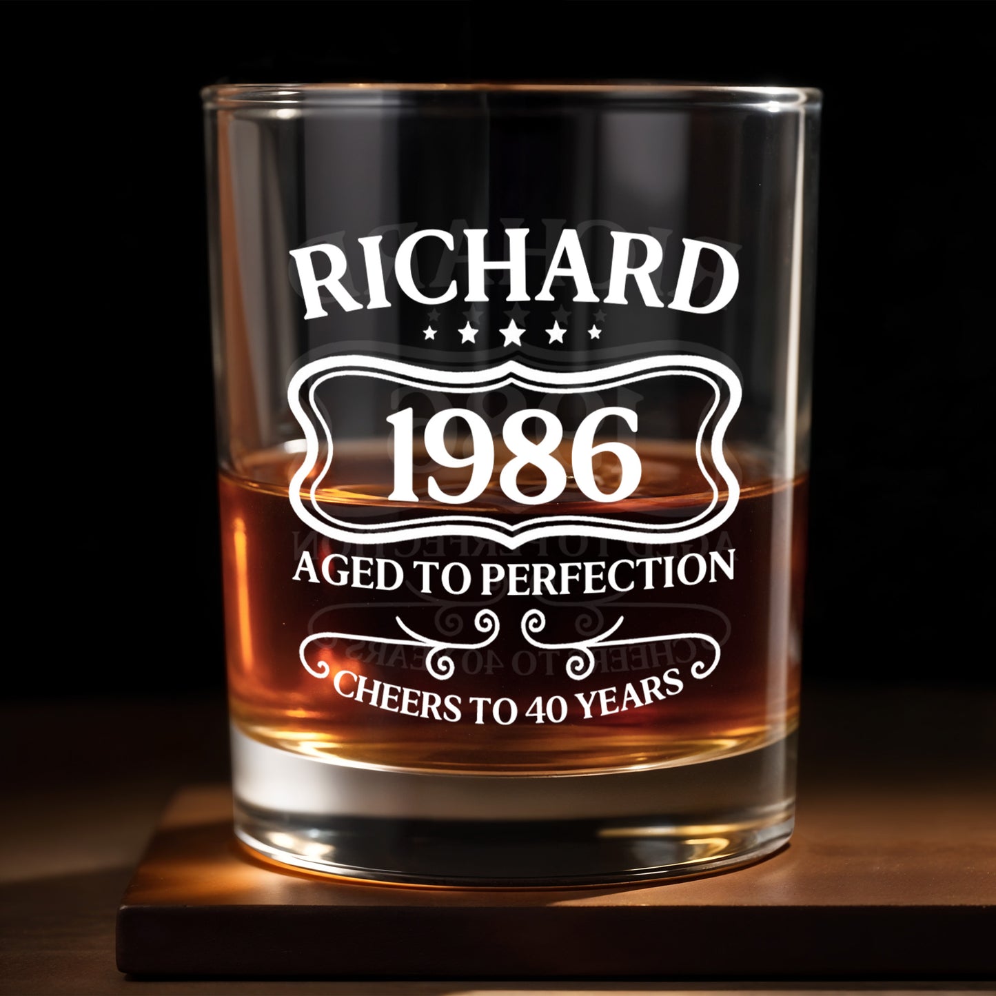 Aged To Perfection Cheers To Many Years, Banner And Stars