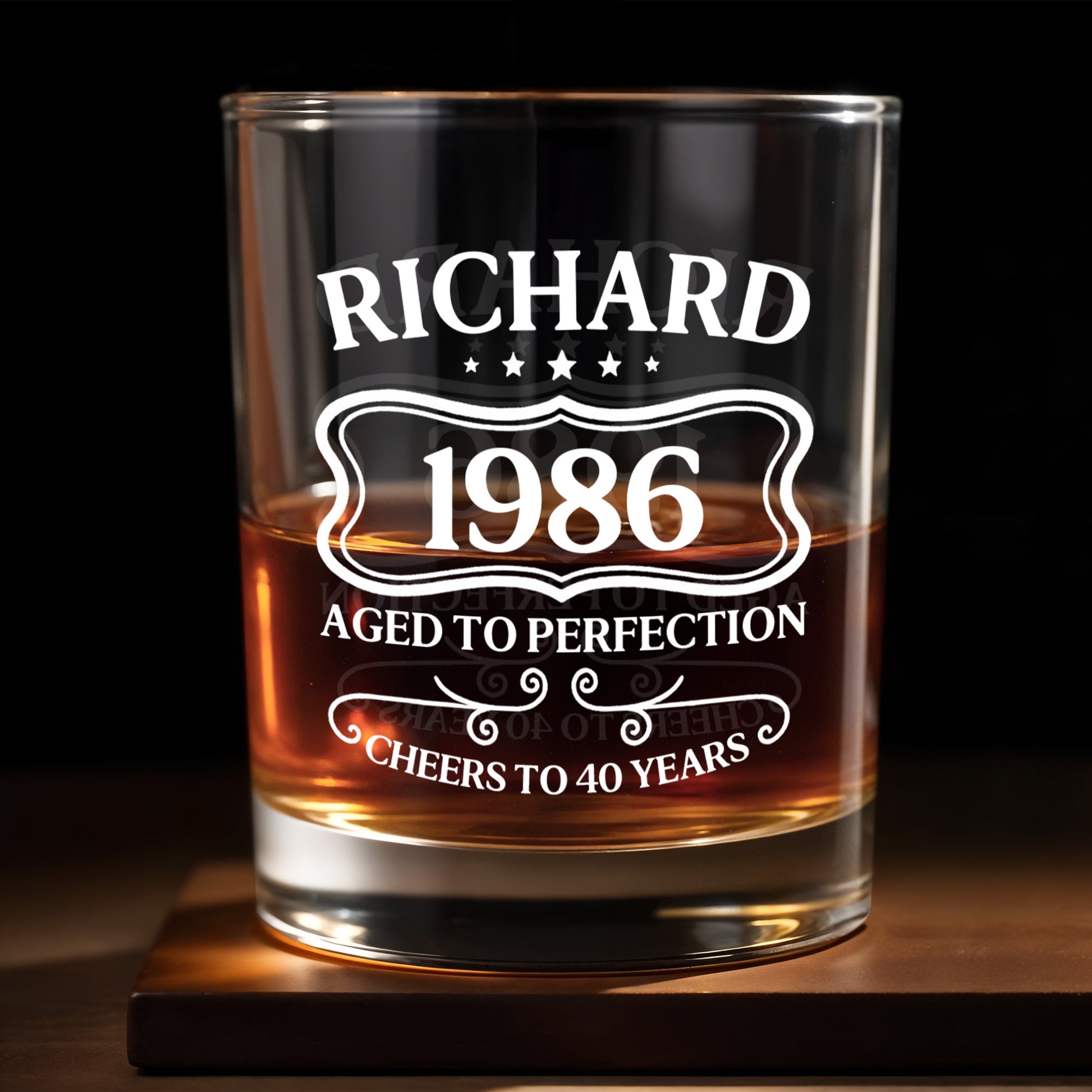 Aged To Perfection Cheers To Many Years, Banner And Stars