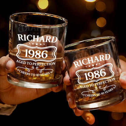Aged To Perfection Cheers To Many Years, Banner And Stars