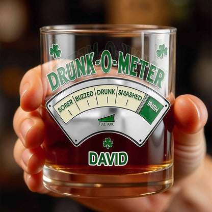Drunk-O-Meter From Sober To Irish, Shamrock Design