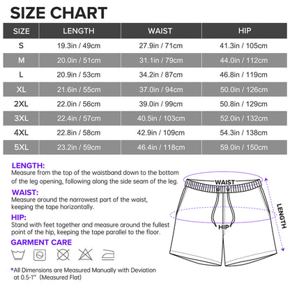 Wild At Heart Leopard Print Skin Tone Funny Design - Personalized Men's Beach Shorts - HIM063_MEBES