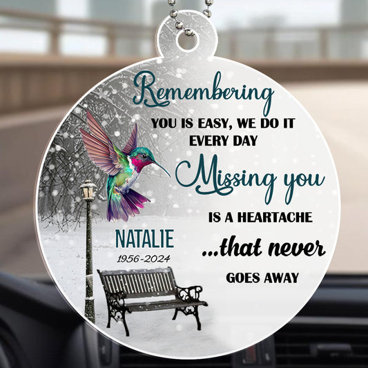 Remembering You Is Easy Missing You Is A Heartache