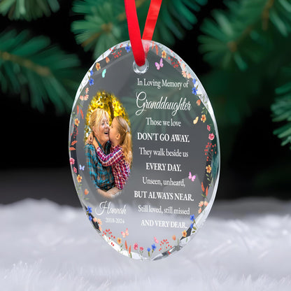 Those We Love Walk Beside Us Every Day Personalized Memorial Ornament