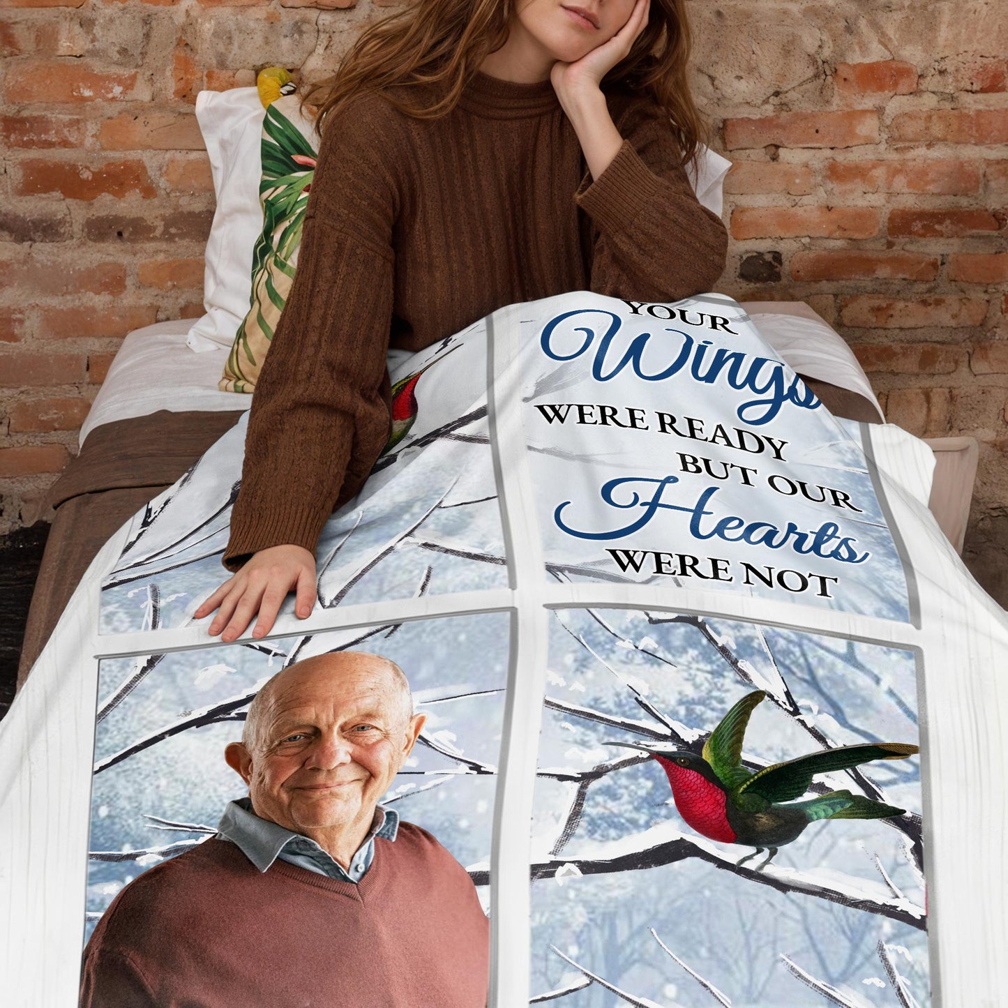 Your Wings Were Ready But Our Hearts Were Not Memory Blanket
