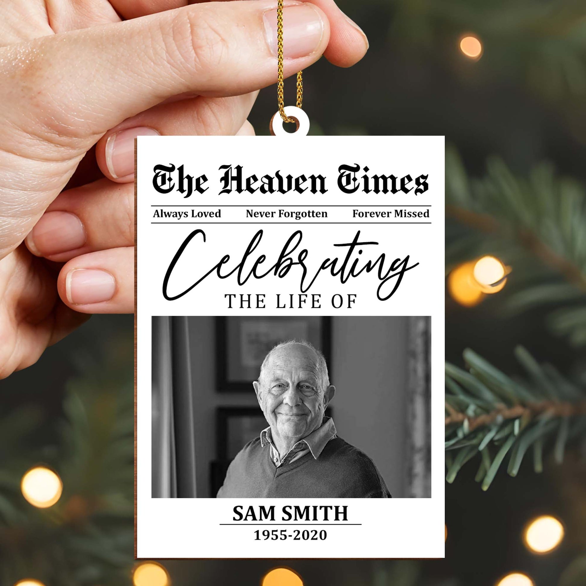 Celebrating The Life Of Loved Ones Memorial Ornament