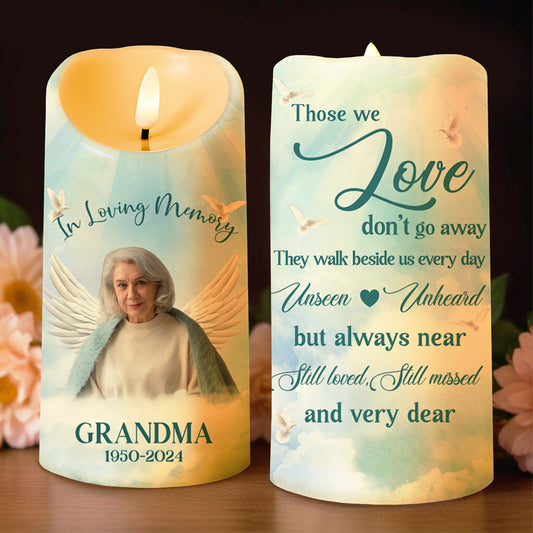 Those We Love Don't Go Away Memorial Candle