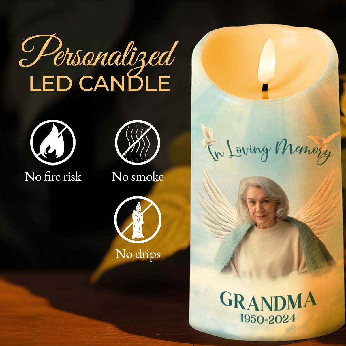 Those We Love Don't Go Away Memorial Candle