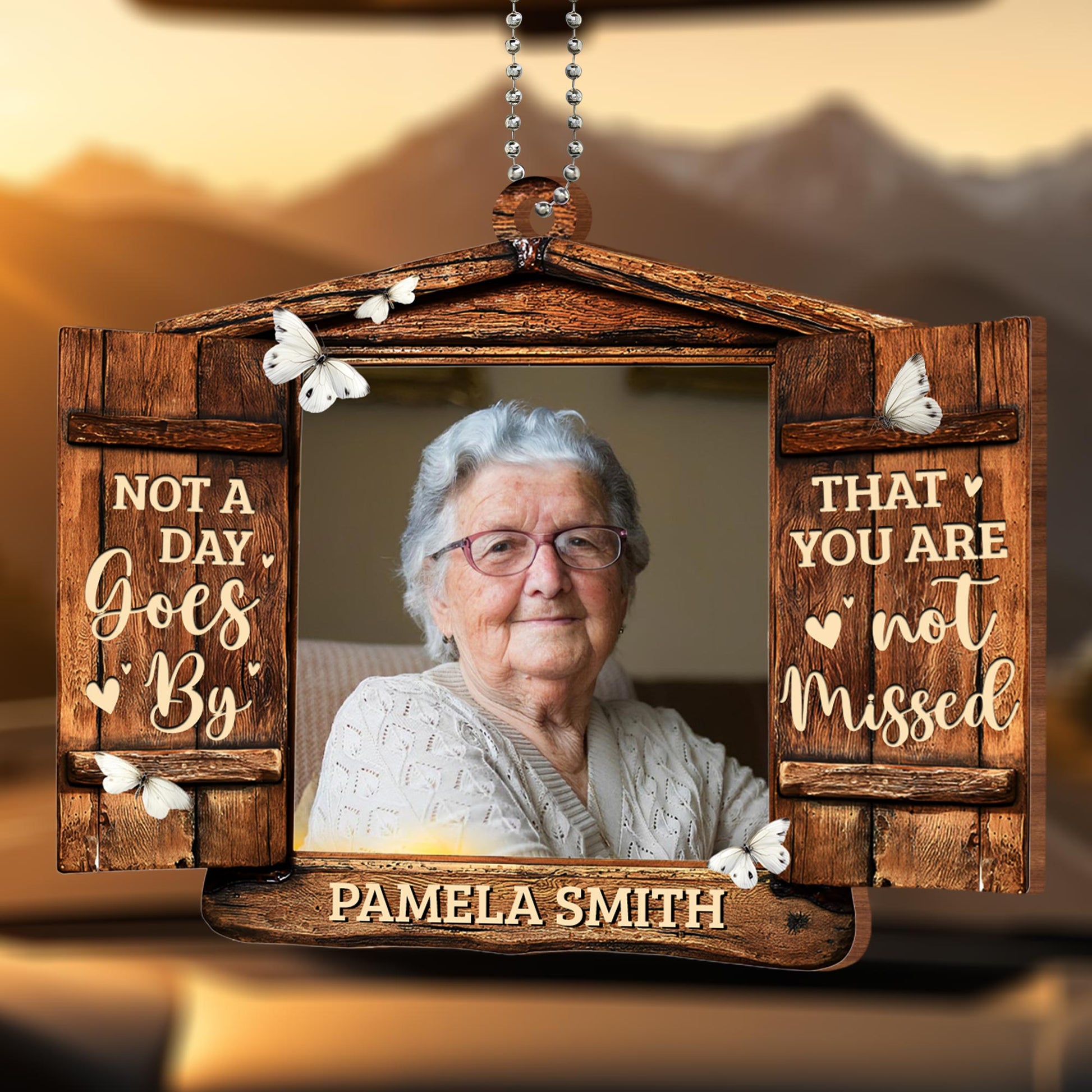 Not a Day Goes By That You Are Not Missed Wood Frame
