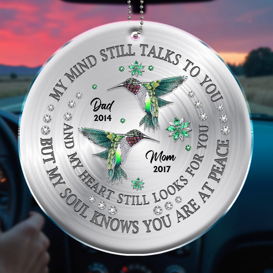 My Mind Still Talks to You Hummingbird Memorial Ornament