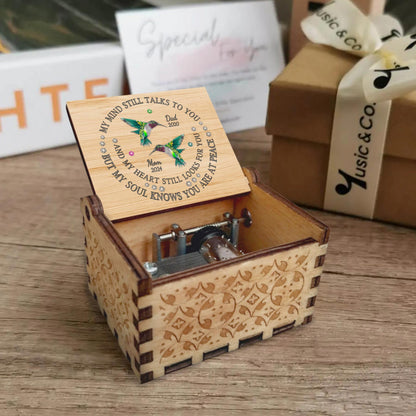 Heartfelt Memorial Message With Hummingbirds