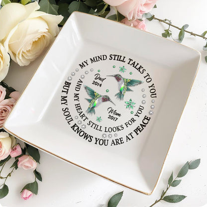 My Mind Still Talks Hummingbird Peaceful Heart Jewelry Dish