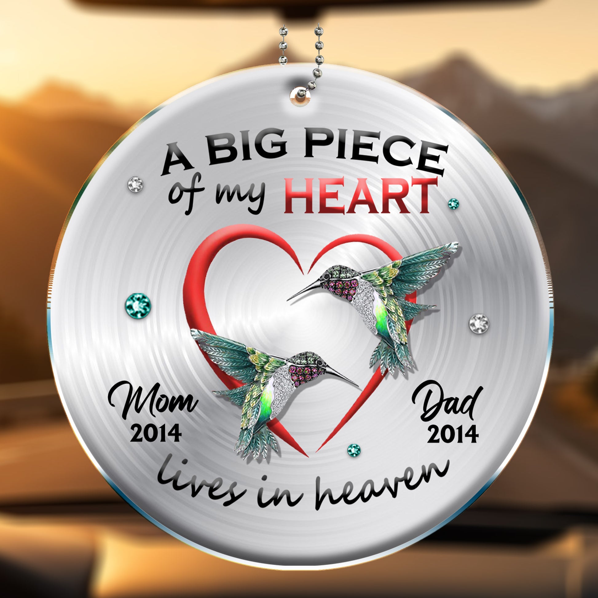 Big Piece Of My Heart In Heaven With Hummingbirds
