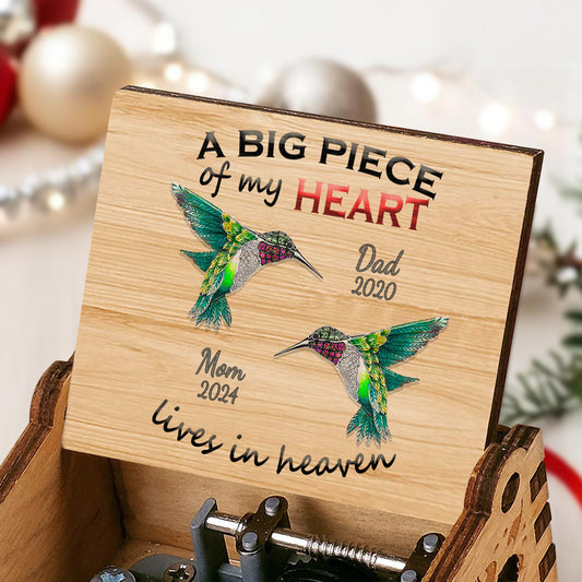 A Big Piece Of My Heart Lives In Heaven With Hummingbirds