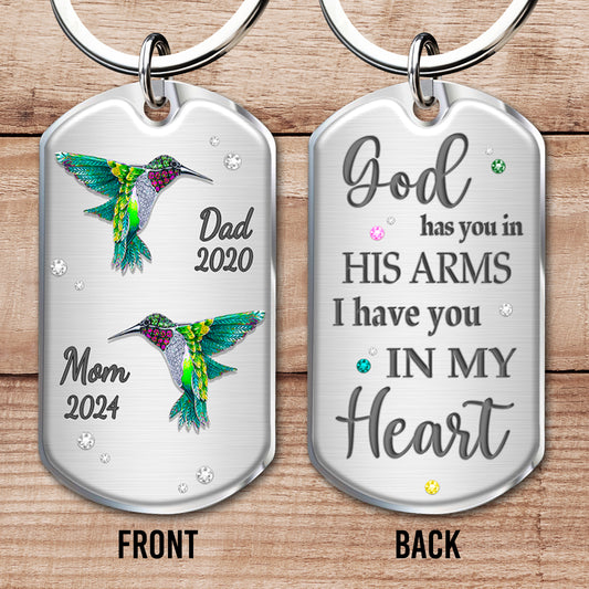 God Has You In His Arms, I Have You In My Heart With Hummingbird Design