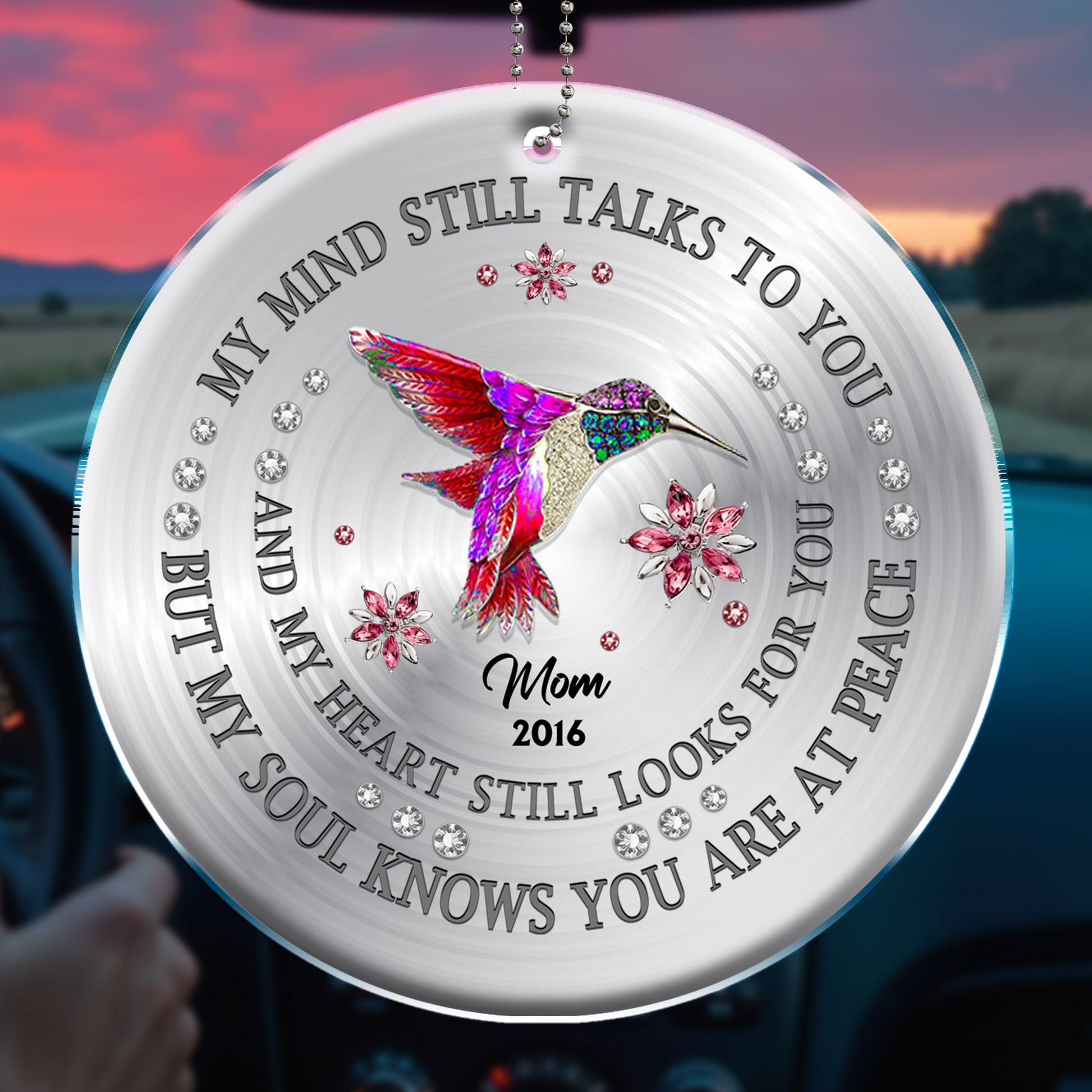My Mind Still Talks to You, Heart Searches for Peace Ornament
