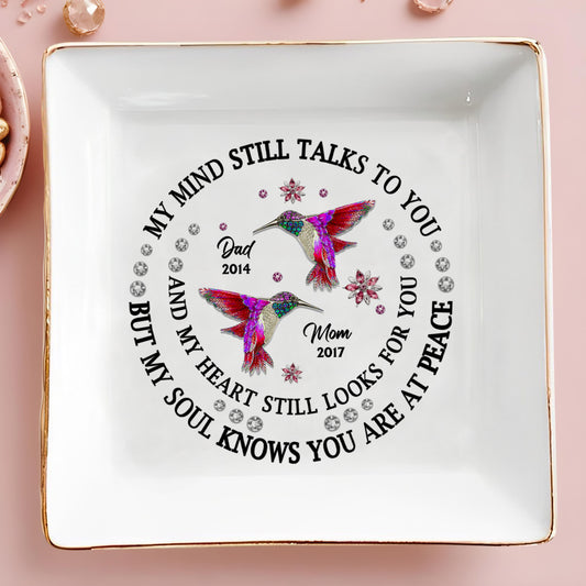 My Mind Still Talks To You, Hummingbirds Memorial Jewelry Dish