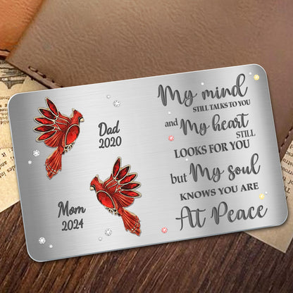 Heartfelt Memorial Message With Birds and Gemstones