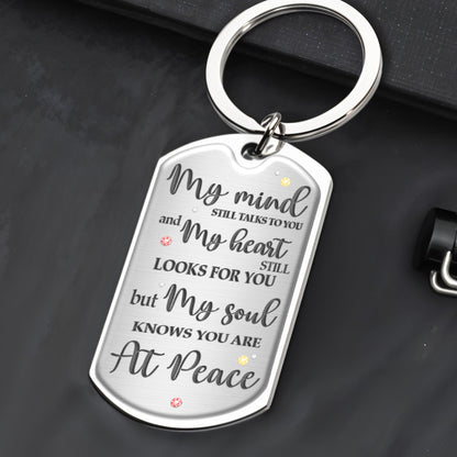 Red Cardinal Memorial Custom Keychain