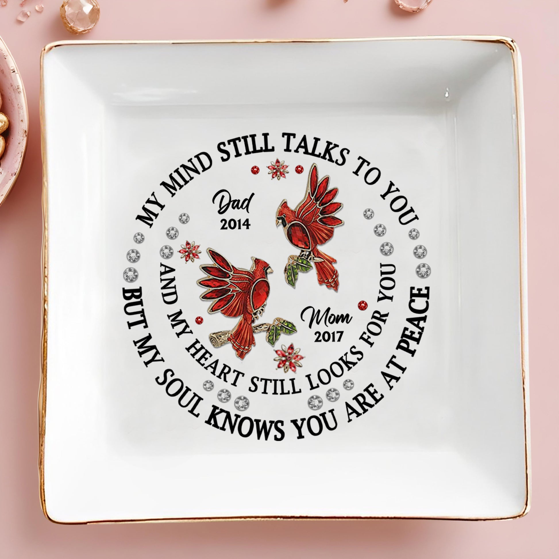 My Mind Still Talks To You Cardinal And Flowers Design