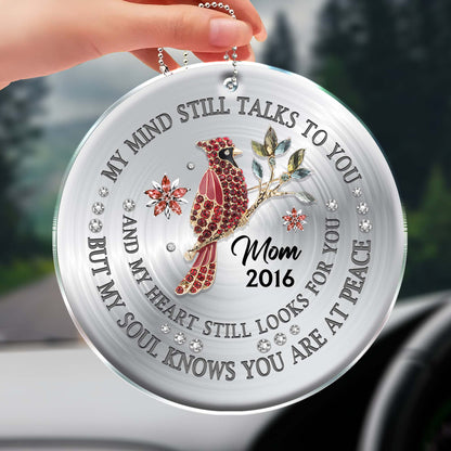 My Soul Knows You Are At Peace Memorial Bird Ornament
