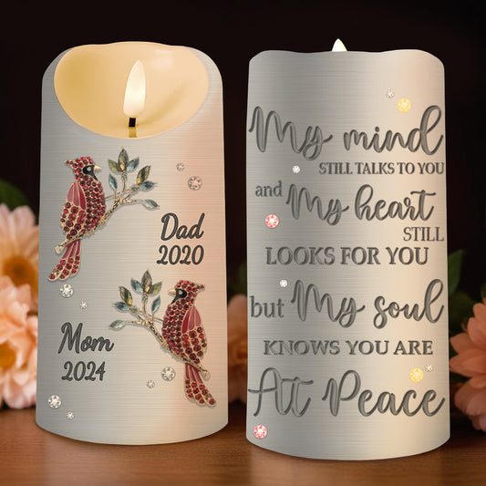 My Soul Knows You Are At Peace With Decorative Birds and Flowers