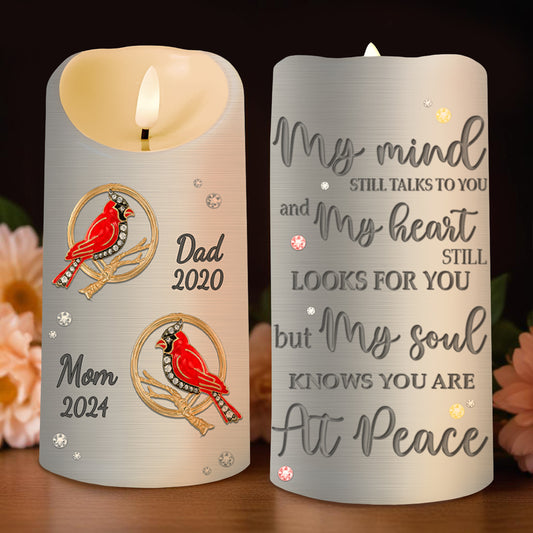 My Soul Knows You Are At Peace Memorial LED Candle