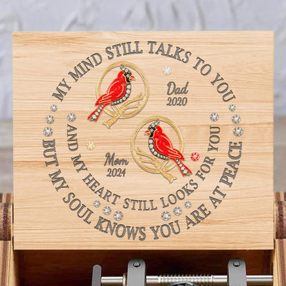 My Mind Talks To You Cardinals Memorial Music Box