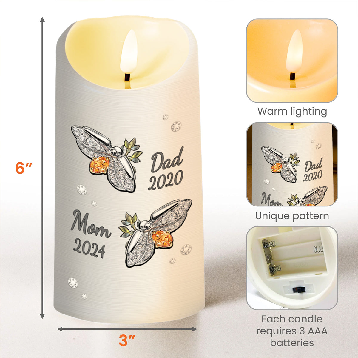 My Heart Still Looks For You Customized Memorial Candle