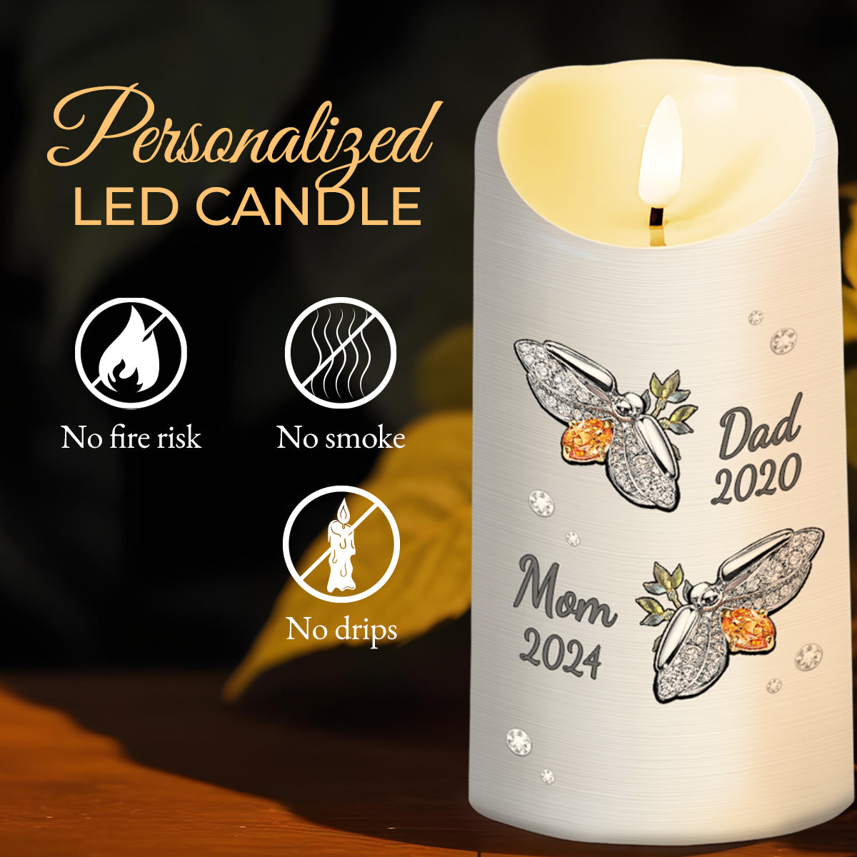 My Heart Still Looks For You Customized Memorial Candle