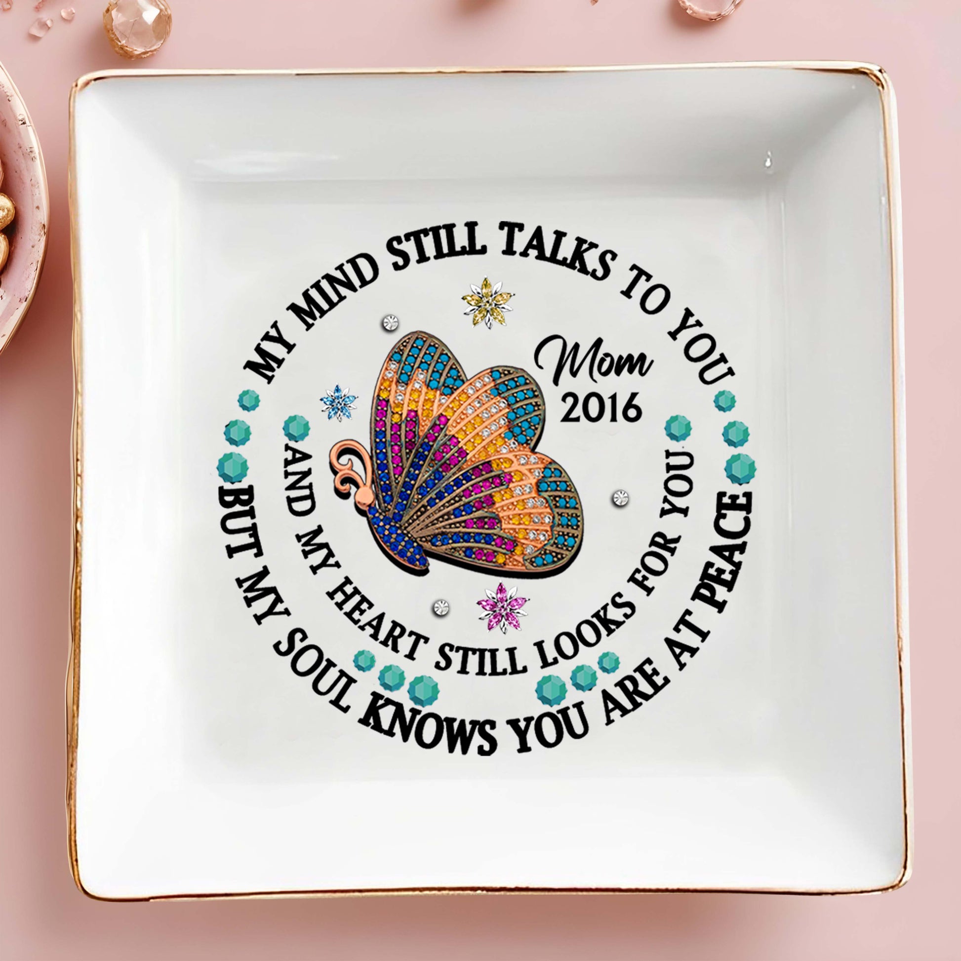 Butterfly Jewel Design With Heartfelt Message