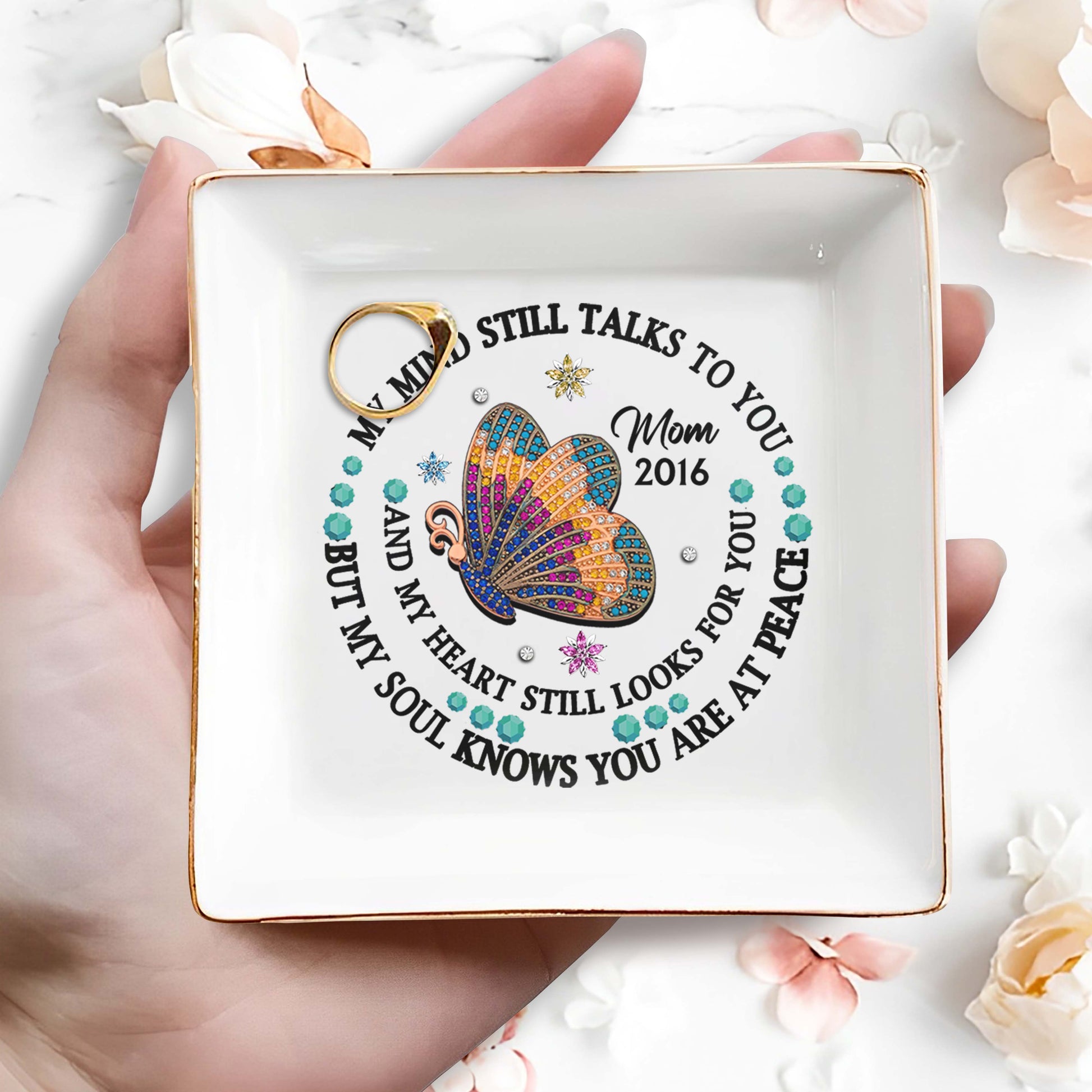Butterfly Jewel Design With Heartfelt Message